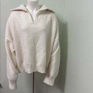 NAP TAKE A NAP Oversized Cream Sweater Size Small